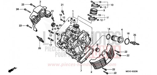 CULASSE (AVANT) VT1100C2Y de 2000